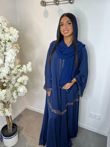 ABAYA DUBAI EYA BLEU